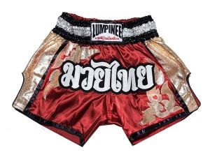 Lumpinee Muay Thai Shorts : LUM-043-Red