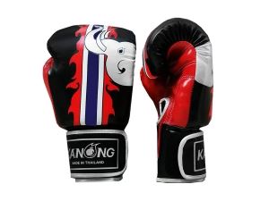 Kanong Muay Thai Boxing Gloves : "Elephant" Black