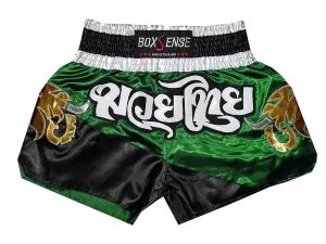 Boxsense Muay Thai Shorts : BXS-091-Green