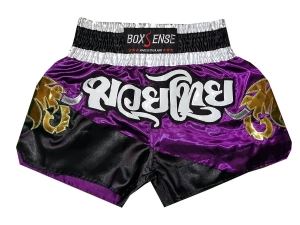Boxsense Muay Thai Shorts : BXS-091-Purple
