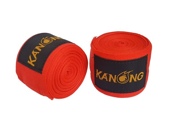 KANONG Muay Thai Handwraps Handwraps : Red