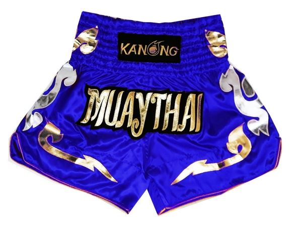 Kanong Muay Thai Kick Boxing Shorts : KNS-126-Blue