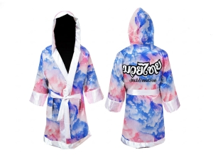 Custom Sublimation Boxing Robe, Customized Boxing Gown