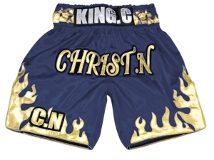Custom Boxing Shorts : KNBXCUST-2070-Navy