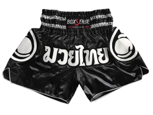 Boxsense Muay Thai Shorts : BXS-101-Black