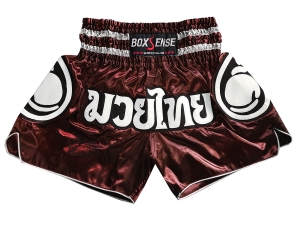 Boxsense Muay Thai Shorts : BXS-101-Maroon