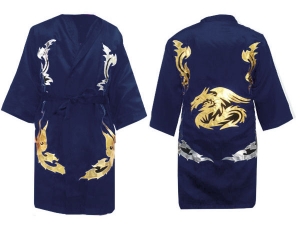 Kanong Custom Boxing Fight Robe : KNFIR-201-Navy