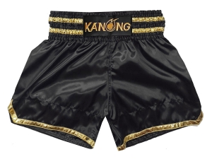 Customized Muay Thai Boxing Shorts : KNSCUST-1278-Black