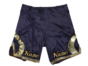 Personalise MMA shorts add name or logo : Navy