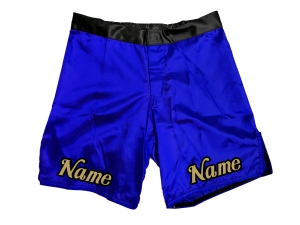Custom MMA shorts with name or logo : Blue
