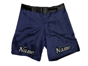 Custom MMA shorts with name or logo : Navy