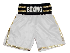 Customize Boxing Shorts : KNBSH-039-White