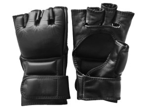 Custom MMA Grappling gloves : Black