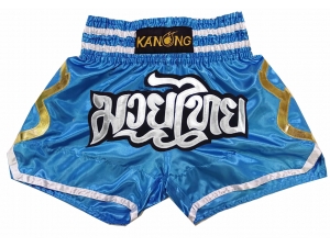 Kanong Muay Thai Shorts : KNS-143-Skyblue