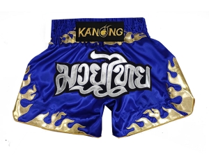 Kanong Muay Thai Shorts : KNS-145-Blue