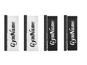 Custom Logo Muay Thai Boxing Ring Turnbuckle Corner Wraps (Set of 4) : White/Black