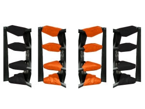 Muay Thai Boxing Ring Turnbuckle Covers (set of 16) : Orange/Black