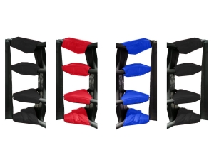 Muay Thai Boxing Ring Turnbuckle Covers (set of 16) : Red/Blue/Black