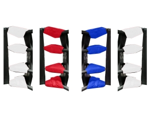 Muay Thai Boxing Ring Turnbuckle Covers (set of 16) : Red/Blue/White