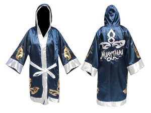 Kanong Custom Boxing Fight Robe : KNFIR-143-Navy