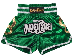 Kanong Muay Thai Shorts : KNS-143-Green