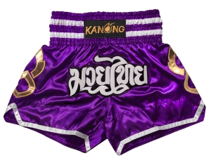 Kanong Muay Thai Shorts : KNS-143-Purple
