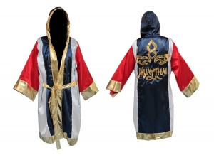 Kanong Custom Boxing Fight Robe : Navy