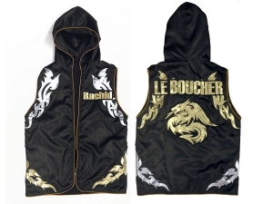 Kanong Custom Boxing Hoodies / Walk in Hoodies : KNHODCUST-002-Black