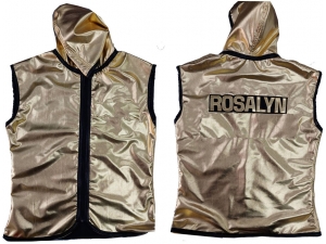 Kanong Custom Boxing Hoodies / Walk in Hoodies : KNHODCUST-003-Gold