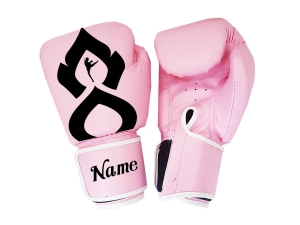 Custom Pink Boxing Gloves : KNGCUST-068