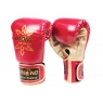 Kanong Muay Thai Boxing Gloves : "Thai Power" Red/Gold