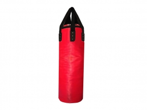 Custom Muay Thai Microfiber Heavy Bag (unfilled) : Red 120 cm