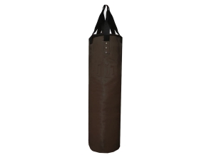 Custom Muay Thai Microfiber Heavy Bag (unfilled) : DarkBrown 150 cm