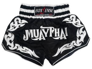 Boxsense Muay Thai Shorts : BXS-076-Black