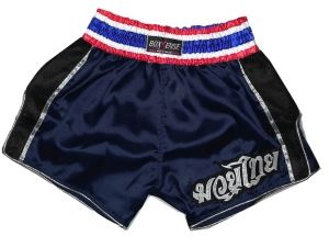 Boxsense Retro Muay Thai Shorts : BXSRTO-001-Navy