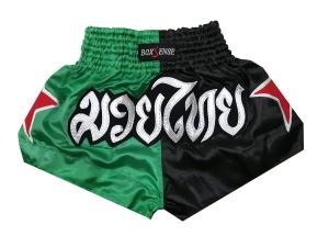 Boxsense Kids Muay Thai Fight Shorts : BXSKID-005-Green