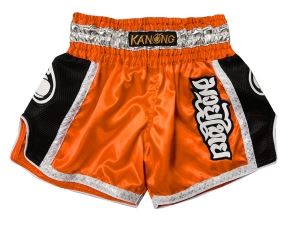 Kanong Retro Muay Thai Shorts : KNSRTO-208-Orange