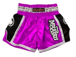 Kanong Retro Muay Thai Shorts : KNSRTO-208-Purple