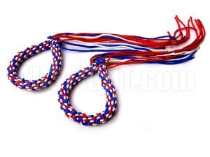 Muay Thai Pra Jead Arm Bands : Red/White/Blue