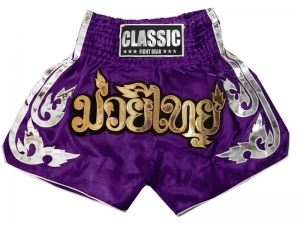 Classic Kick Boxing Shorts : CLS-015-Purple