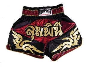 Lumpinee Muay Thai Shorts : LUM-049-Red