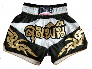 Lumpinee Muay Thai Shorts : LUM-049-White