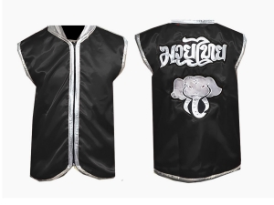 Kanong Boxing Cornerman Jacket : Black Elephant