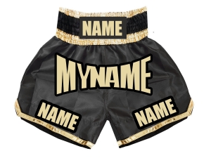 Custom Black Boxing Trunks : KNBSH-008