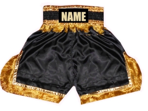 Customised Black Boxing Shorts : KNBSH-017