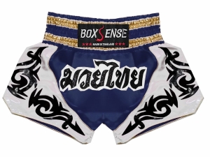 Boxsense Muay Thai Shorts : BXS-098-Navy