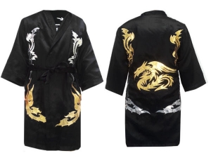 Kanong Kids Boxing Fight Robe : Black Dragon