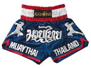 Kanong Muay Thai Kick Boxing Shorts : KNS-133-Navy