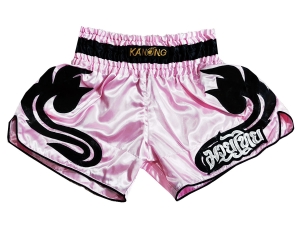 Kanong Retro Muay Thai Shorts : KNSRTO-209-Pink