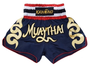 Kanong Kids Muay Thai Kick Boxing Shorts : KNS-120-Navy-K